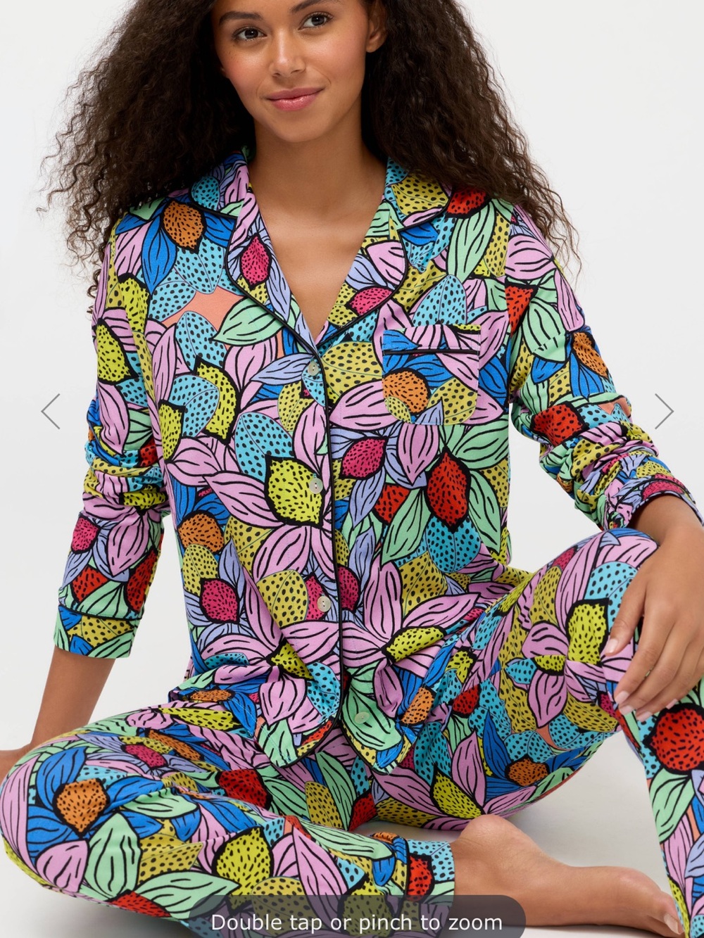 Johnny Was x Ashley Percival Carly Pj Set Ophra Long Floral Sleepwear Lounge XXL